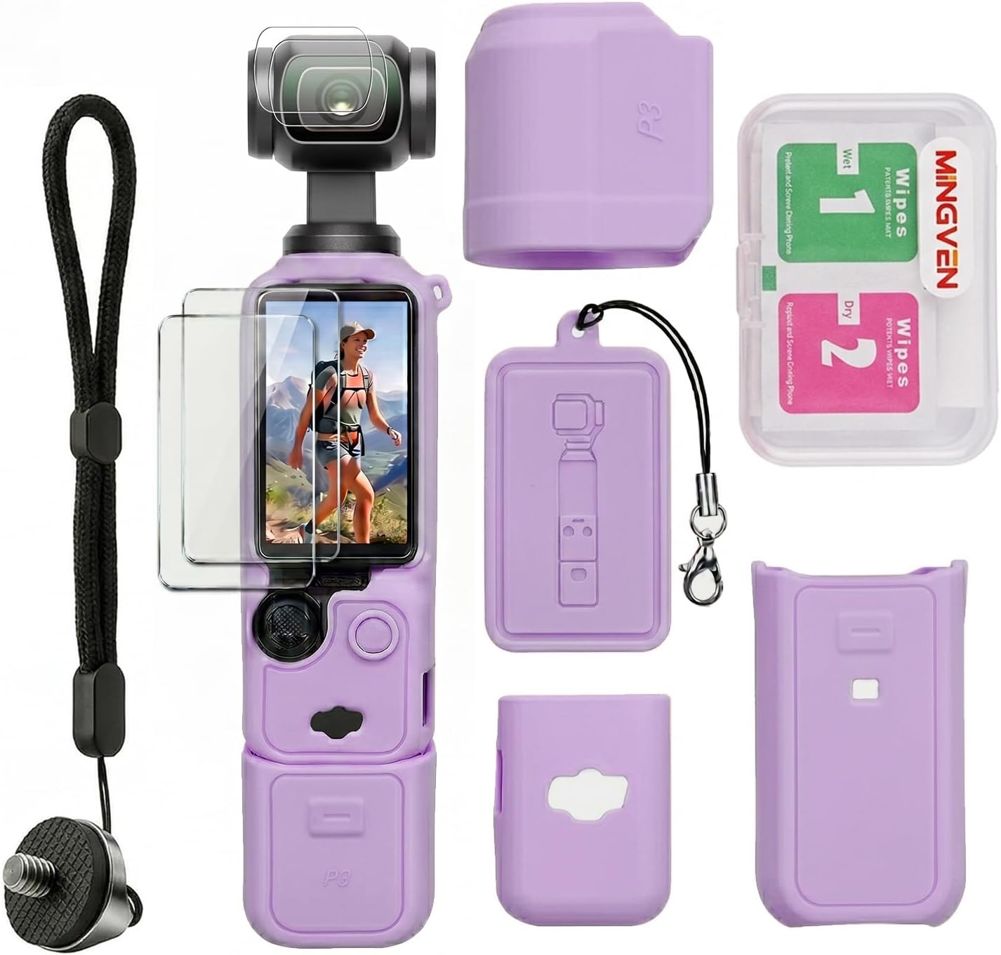 CARCASA PARA DJI OSMO POCKET 3/XTRA MUSE CON PROTECTOR DE LENTE Y PANTALLA MINGVEN - 1