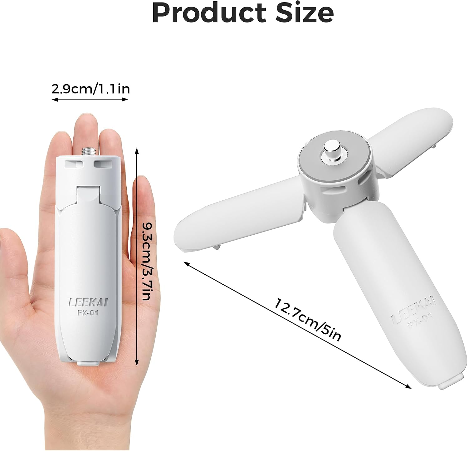 TRÍPODE PARA CÁMARA LEEKAI PX01 MINI ESCRITORIO AUTO APERTURA - 5