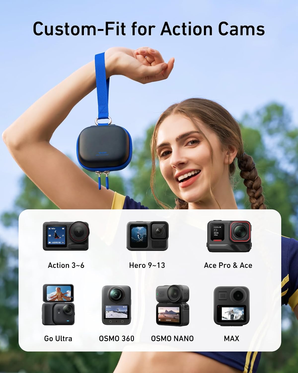 ESTUCHE RÍGIDO PORTÁTIL TELESIN DISADV PARA CÁMARAS HERO/ACE PRO/OSMO/360 - 3
