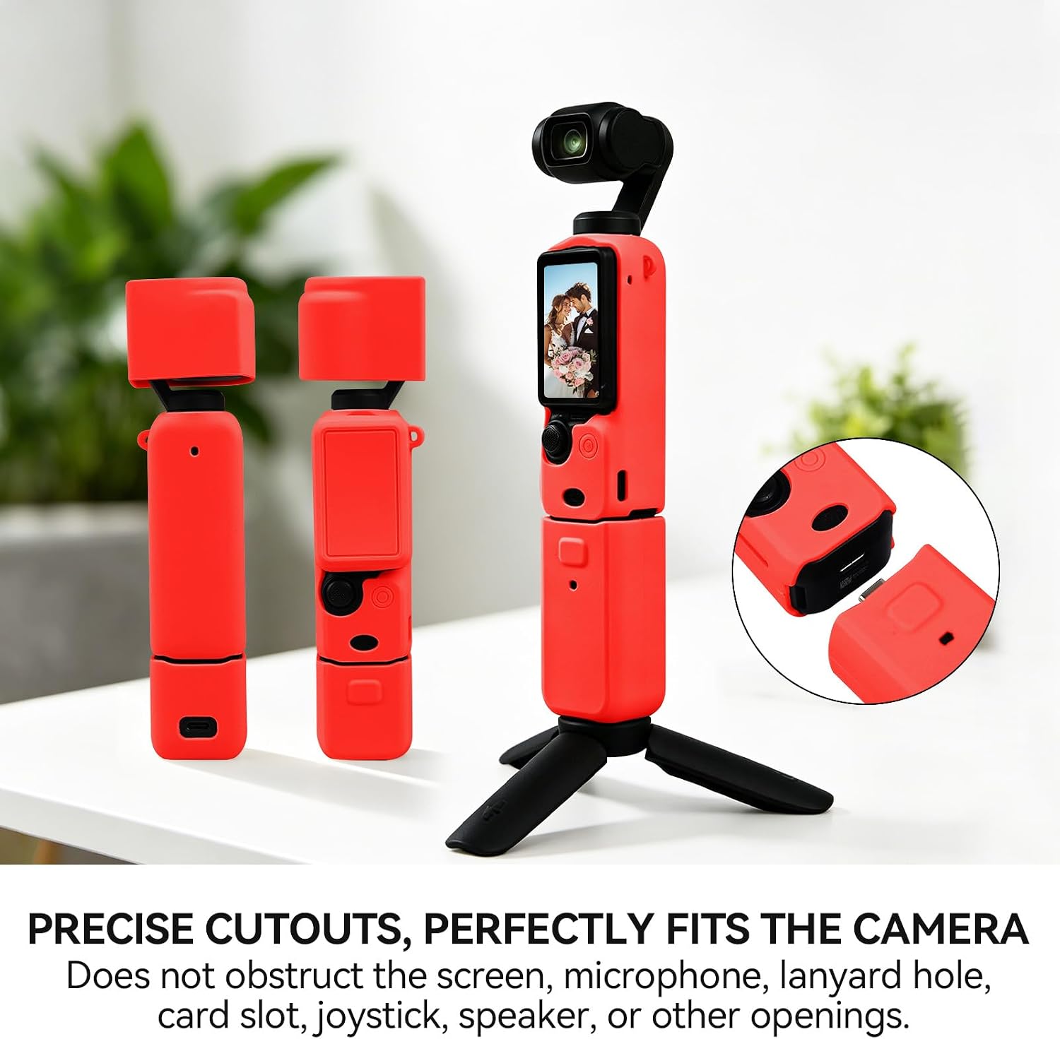 CARCASA PROTECTORA EASY HOOD PARA DJI OSMO POCKET 3/XTRA MUSE ROJO - 4
