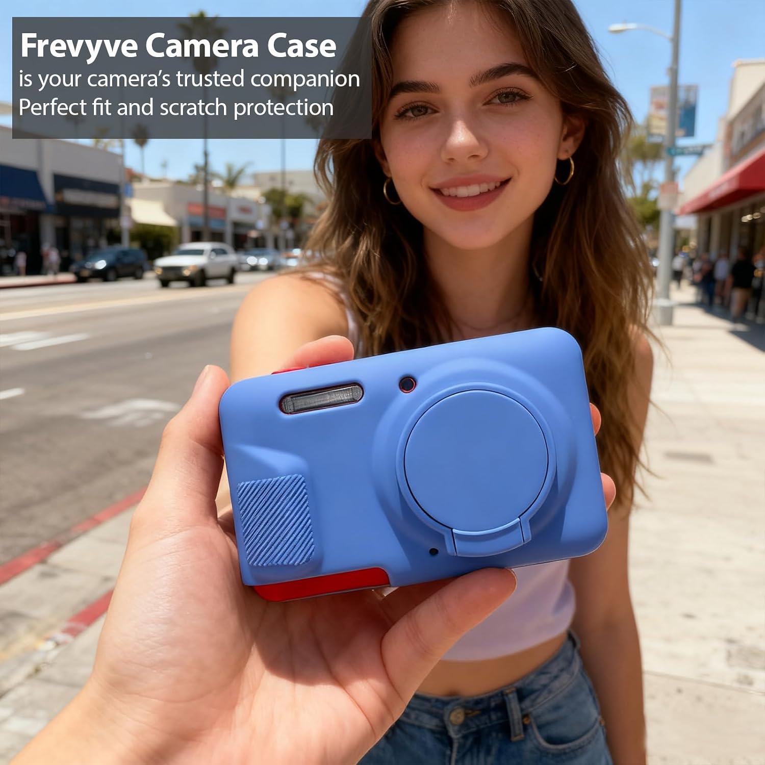 CARCASA PARA CÁMARA KODAK PIXPRO FZ55 AZUL - 4