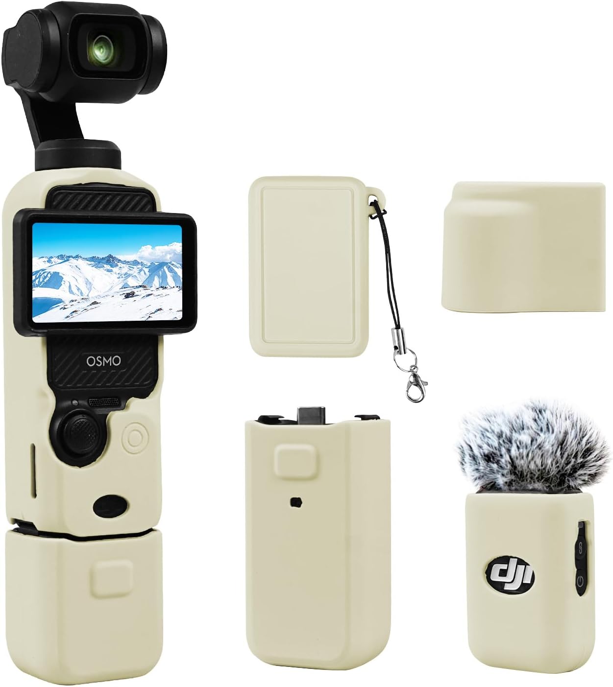CARCASA PROTECTORA EASY HOOD PARA DJI OSMO POCKET 3/XTRA MUSE BEIGE - 1