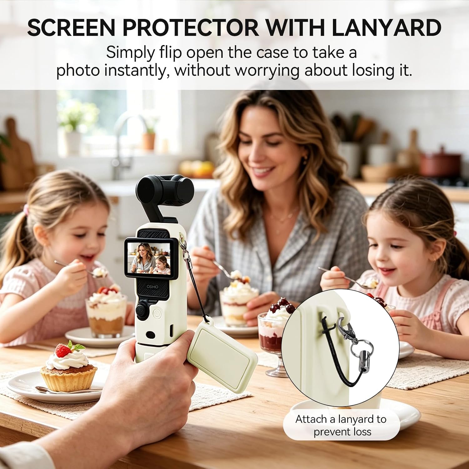 CARCASA PROTECTORA EASY HOOD PARA DJI OSMO POCKET 3/XTRA MUSE BEIGE - 3
