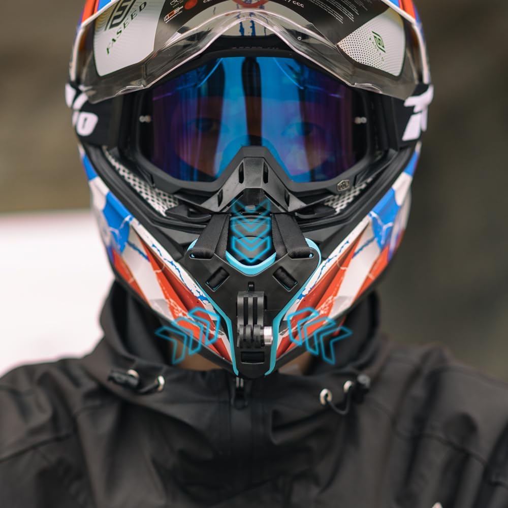 SOPORTE PARA CASCO DJI ACTION 6 SUREWO PARA MOTOCICLETA Y BICICLETA COMPATIBLE CON GOPRO HERO 7-13 Y DJI OSMO ACTION - 3