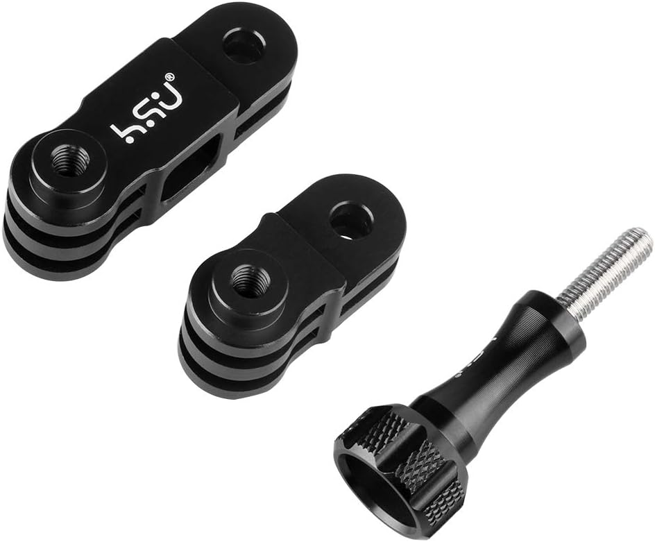 BRAZO DE EXTENSIÓN PARA CÁMARA DE ACCIÓN HSU ALUMINIO NEGRO COMPATIBLE GOPRO HERO 13/12/11/10/9/8/7/6/5 Y DJI OSMO ACTION - 3