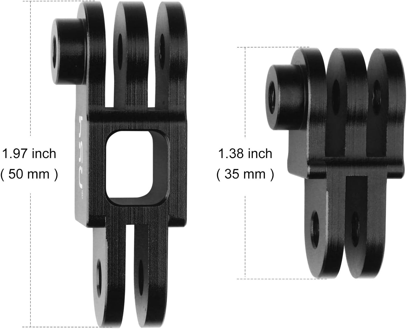 BRAZO DE EXTENSIÓN PARA CÁMARA DE ACCIÓN HSU ALUMINIO NEGRO COMPATIBLE GOPRO HERO 13/12/11/10/9/8/7/6/5 Y DJI OSMO ACTION - 4