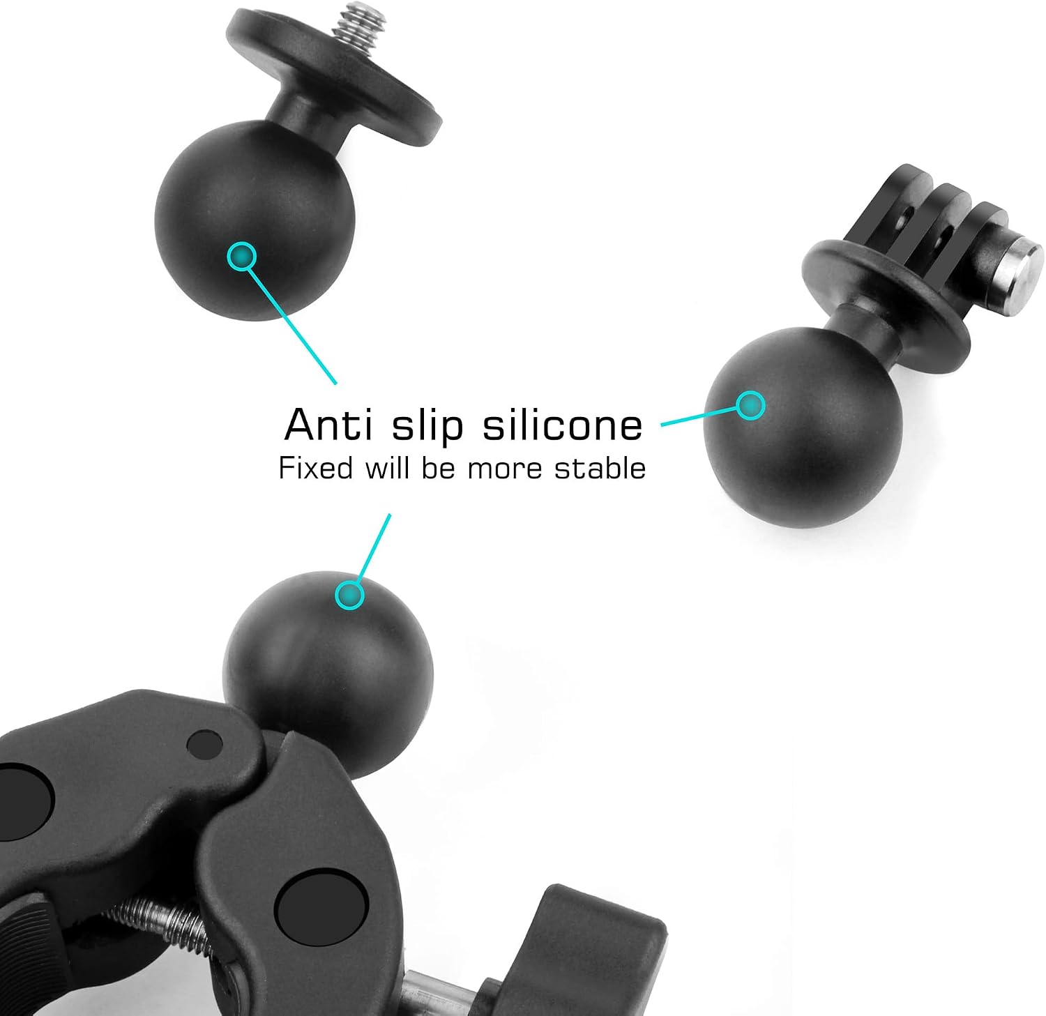 SOPORTE PARA CÁMARA GEPULY SUPER CLAMP PARA MOTOCICLETA COMPATIBLE CON INSTA360 Y GOPRO - 4