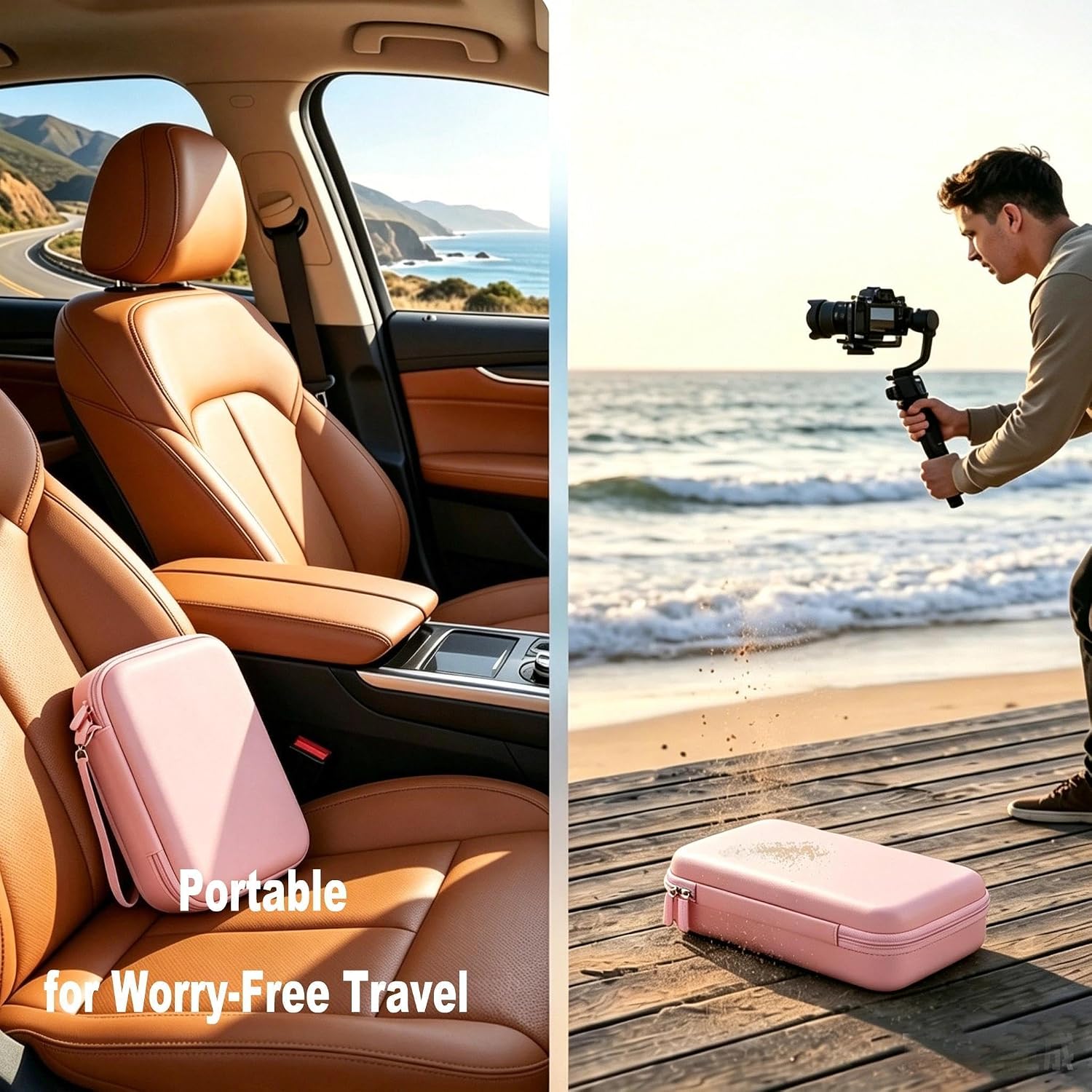 KIT DE ACCESORIOS PARA DJI OSMO POCKET 3 Y XTRA MUSE COLOR ROSA - 3