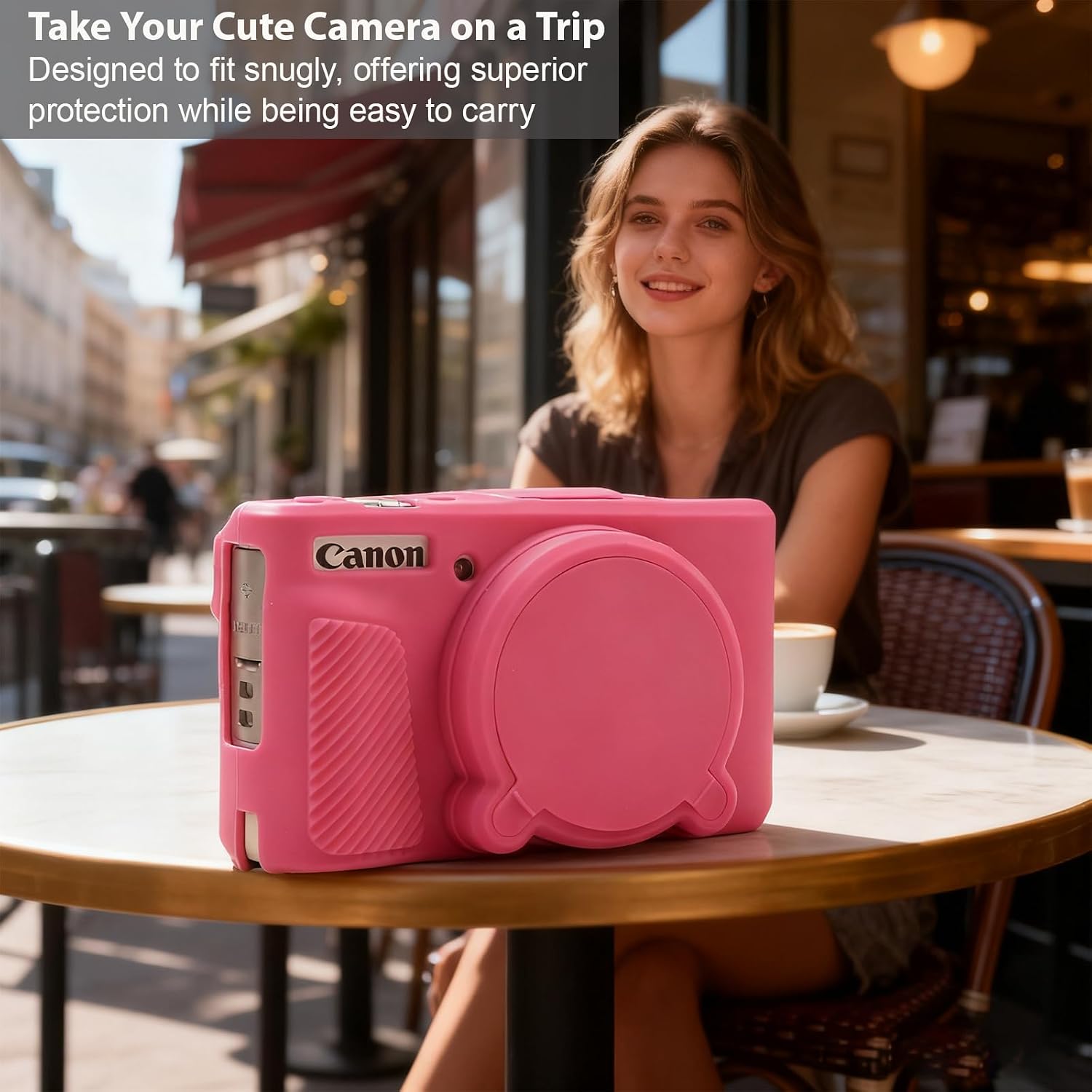CARCASA PARA CÁMARA CANON POWERSHOT SX740 HS SX730 HS FUCSIA - 2