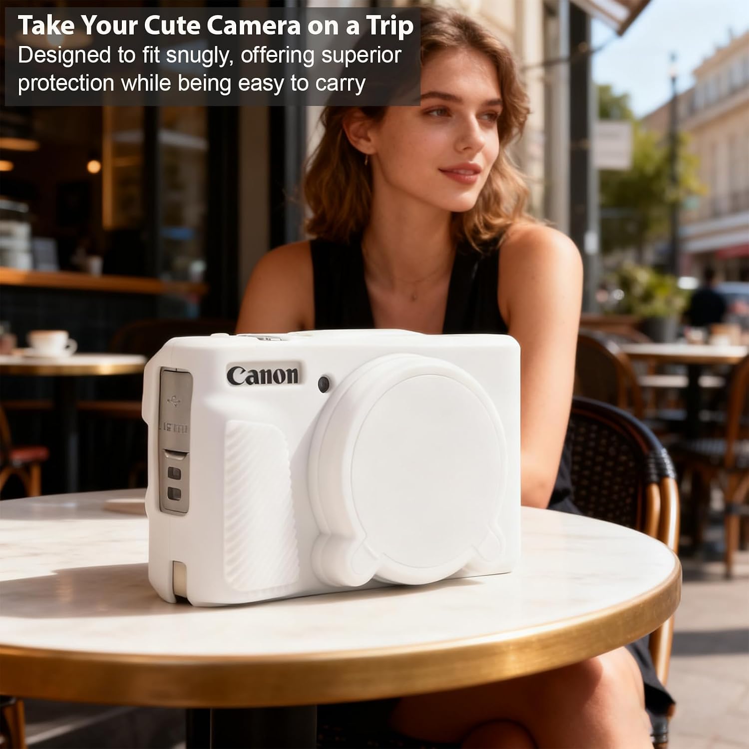 CARCASA PARA CÁMARA CANON POWERSHOT SX740 HS SX730 HS BLANCO - 3