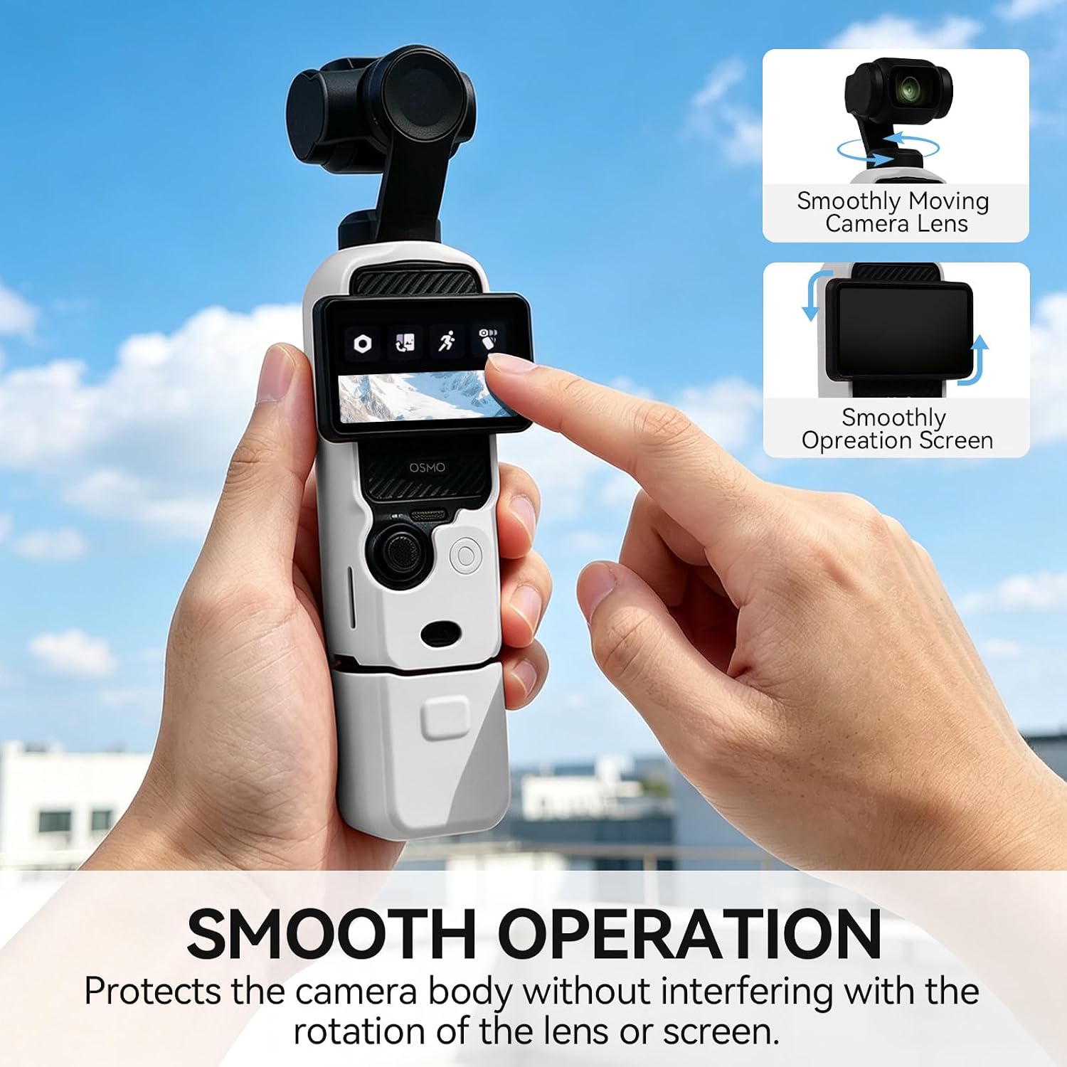 CARCASA PROTECTORA EASY HOOD PARA DJI OSMO POCKET 3/XTRA MUSE GRIS - 2