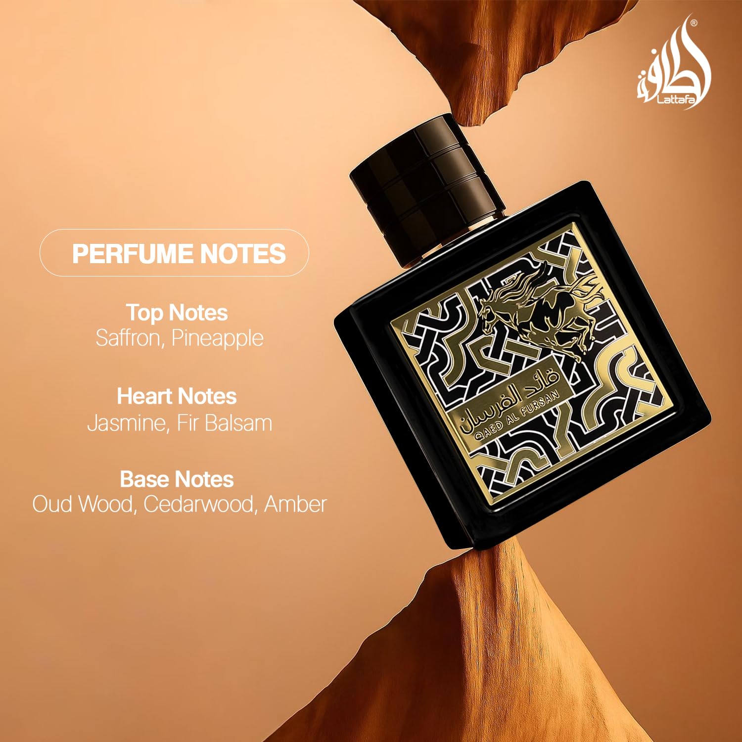 PERFUME LATTAFA QAED AL FURSAN FOR MEN EAU DE PARFUM 90 ML - 5