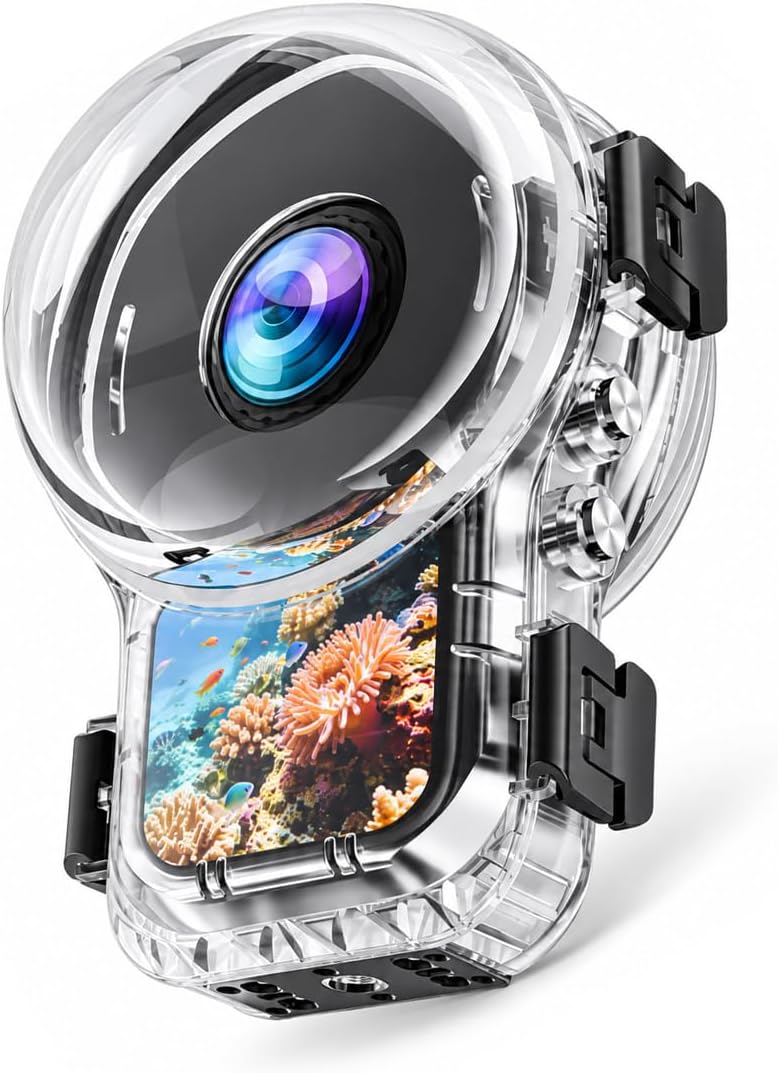 ESTUCHE SUMERGIBLE INVISIBLE DIVE CASE PRO PARA INSTA360 X6 60M - 1
