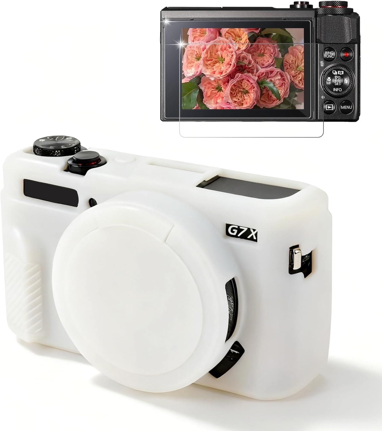 FUNDA PARA CÁMARA CANON G7X MARK II / G7X BLANCO - 1