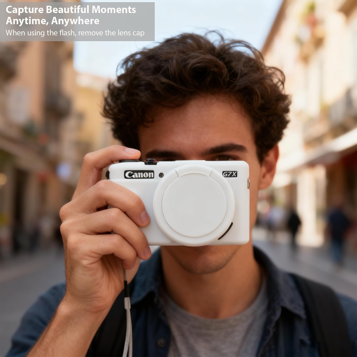 FUNDA PARA CÁMARA CANON G7X MARK II / G7X BLANCO - 2