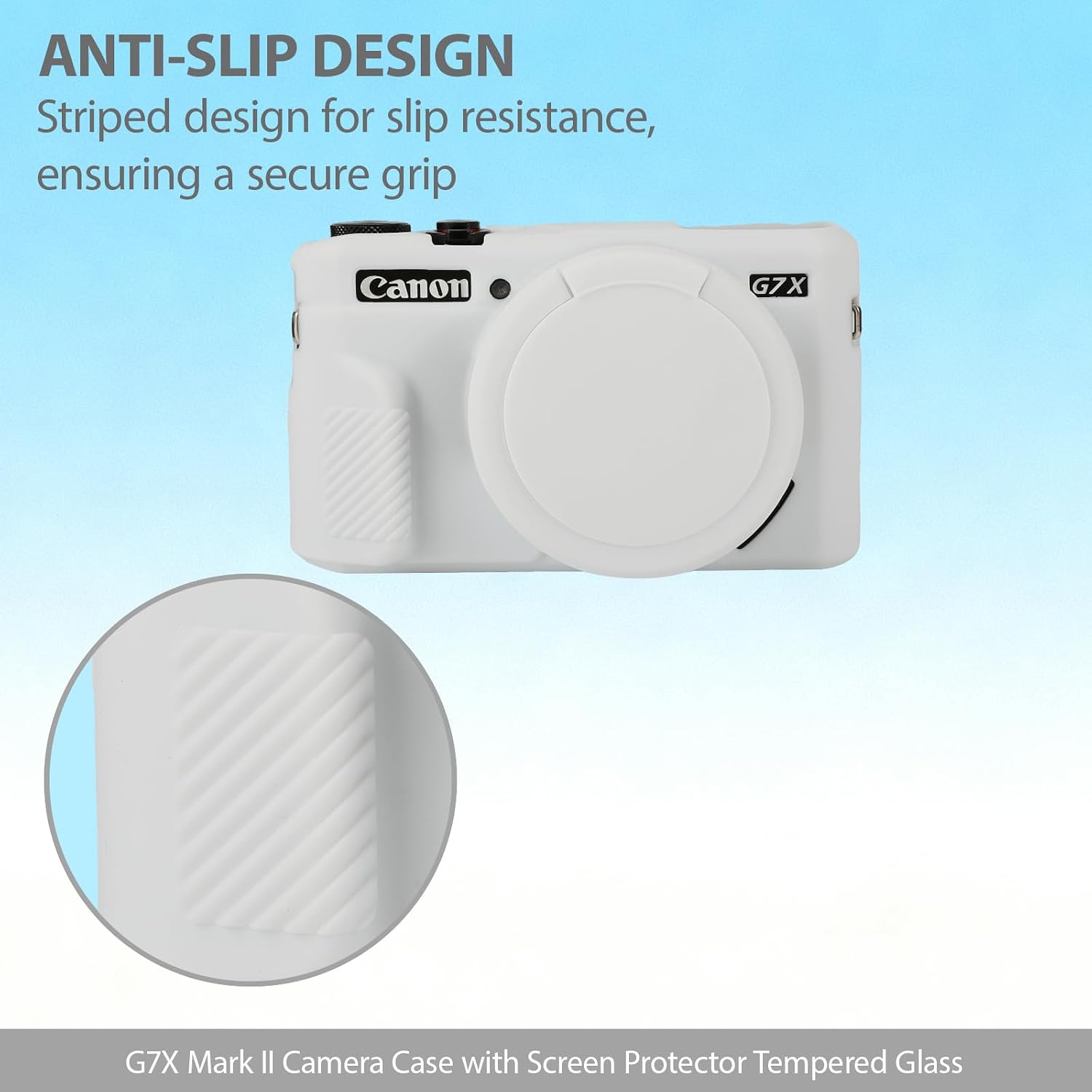 FUNDA PARA CÁMARA CANON G7X MARK II / G7X BLANCO - 4