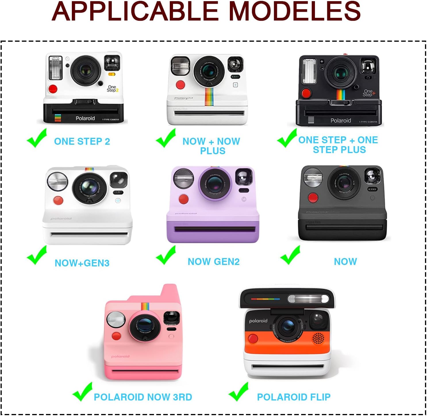 FUNDA PARA CÁMARA WOGOZAN PARA POLAROID NOW/NOW+/I-TYPE/FLIP INSTANTÁNEA ROSA - 2