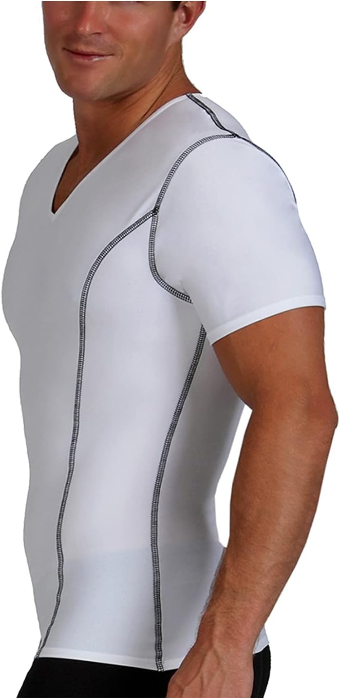 CAMISETA MOLDEADORA PARA HOMBRE INSTA SLIM V-NECK COMPRESIÓN - 2