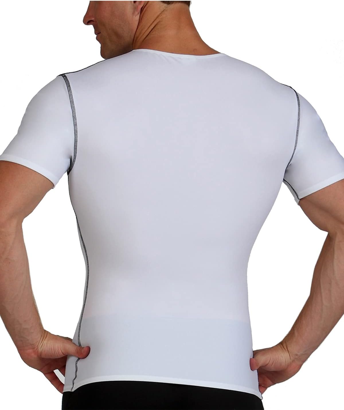 CAMISETA MOLDEADORA PARA HOMBRE INSTA SLIM V-NECK COMPRESIÓN - 3