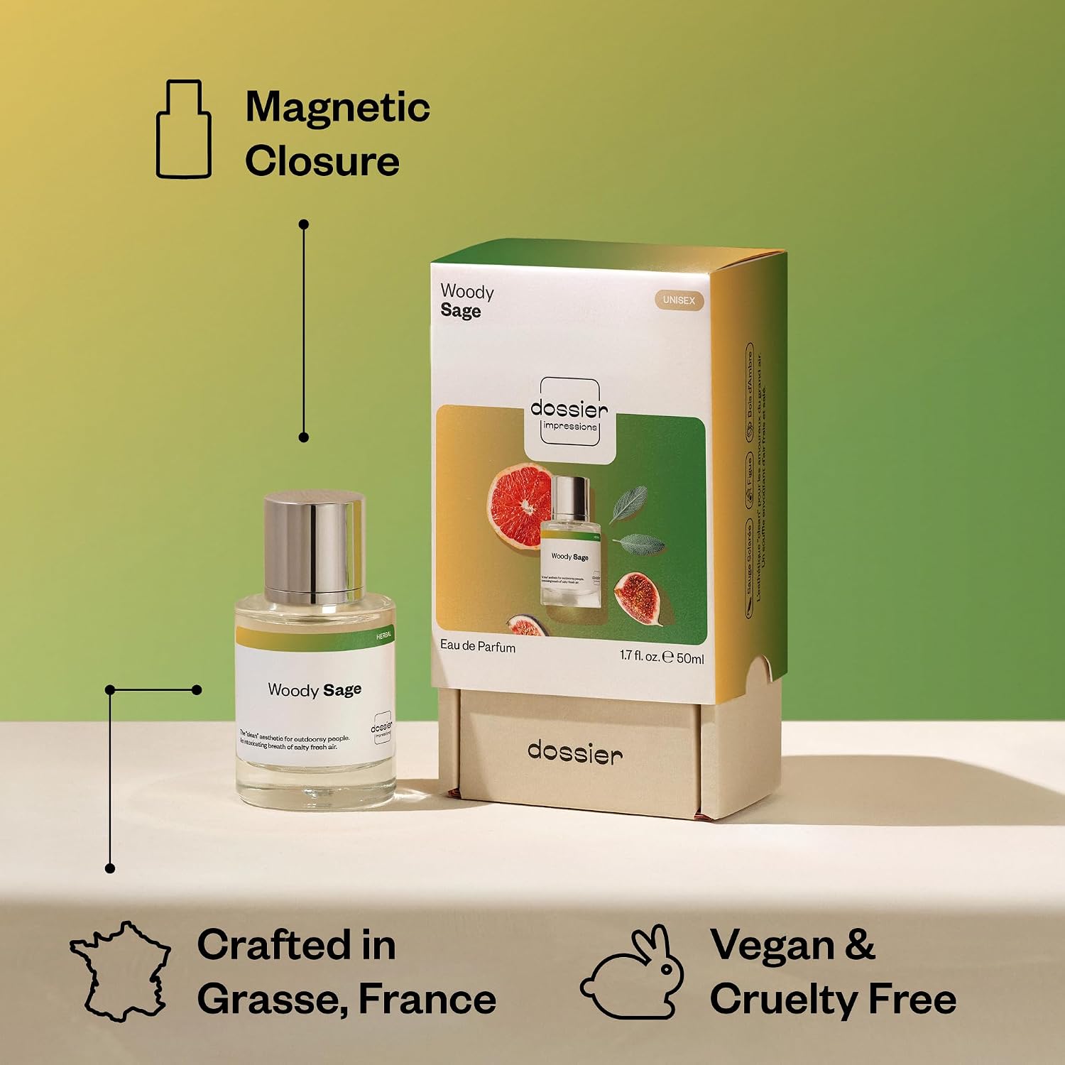 PERFUME DOSSIER WOODY SAGE INSPIRED BY WOOD SAGE Y SEA SALT UNISEX EDP 50ML - 5