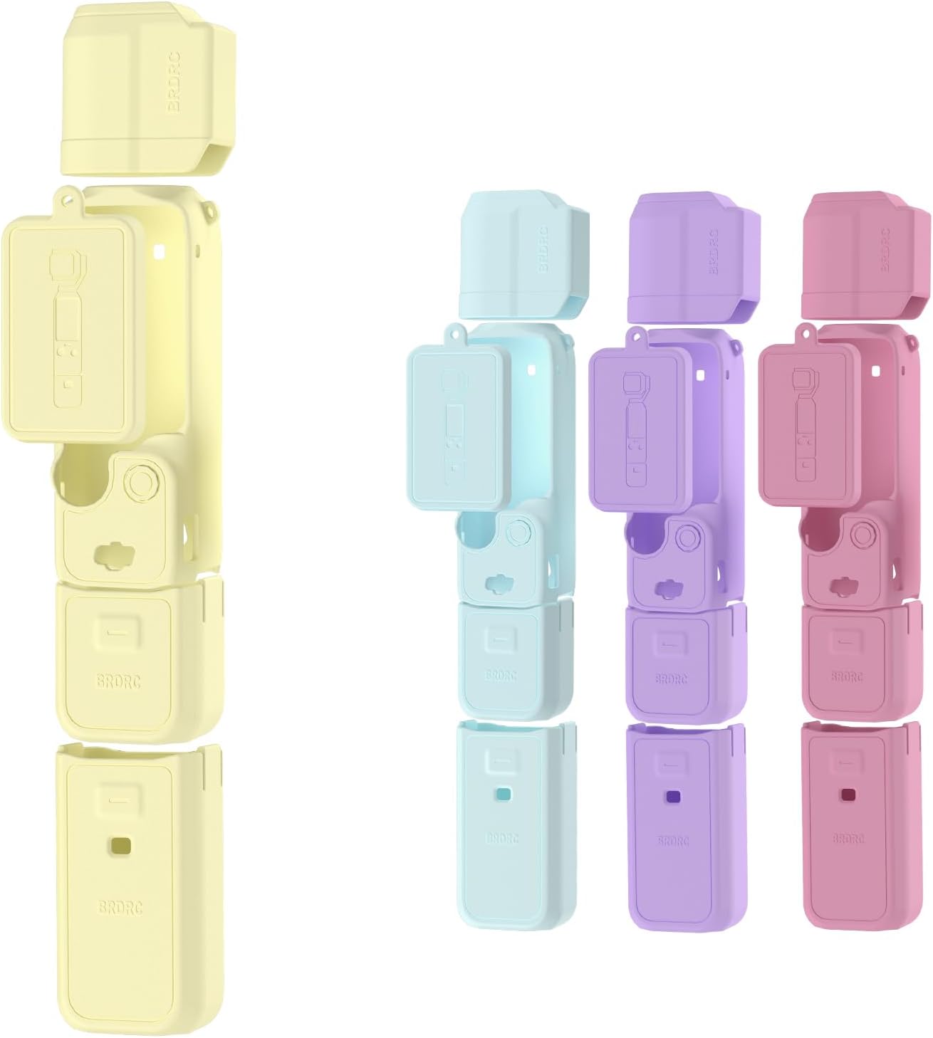 CARCASA DE SILICONA BRDRC POCKET 3 PARA DJI OSMO POCKET 3 AMARILLO - 1
