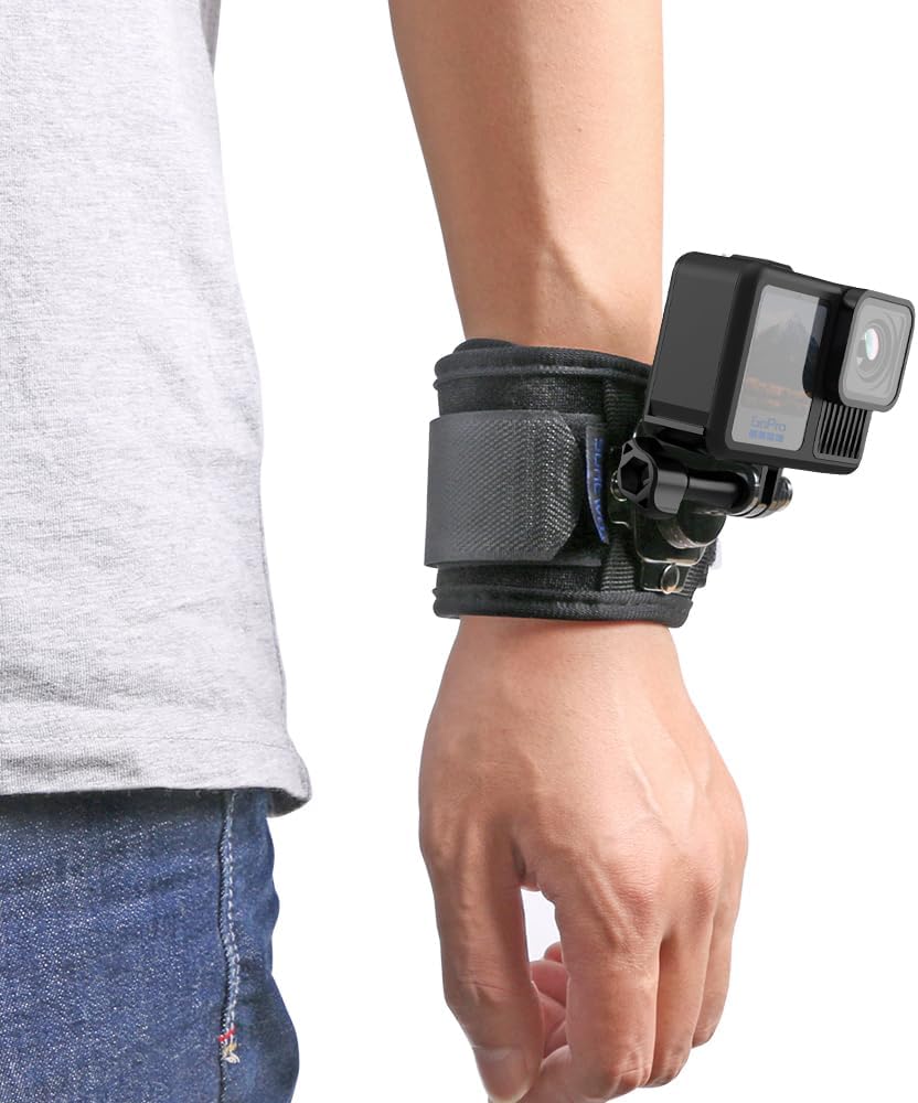 SOPORTE DE MUÑECA GIRATORIO 360° SUREWO COMPATIBLE CON GOPRO Y CÁMARAS DEPORTIVAS - 1