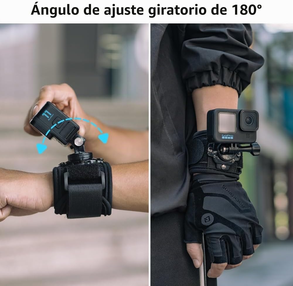 SOPORTE DE MUÑECA GIRATORIO 360° SUREWO COMPATIBLE CON GOPRO Y CÁMARAS DEPORTIVAS - 3