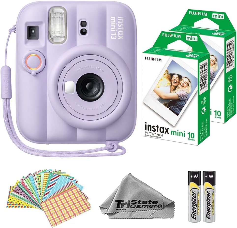 CÁMARA INSTANTÁNEA FUJIFILM INSTAX MINI 13 DREAMY PURPLE CON PELÍCULA DE 20 HOJAS - 1