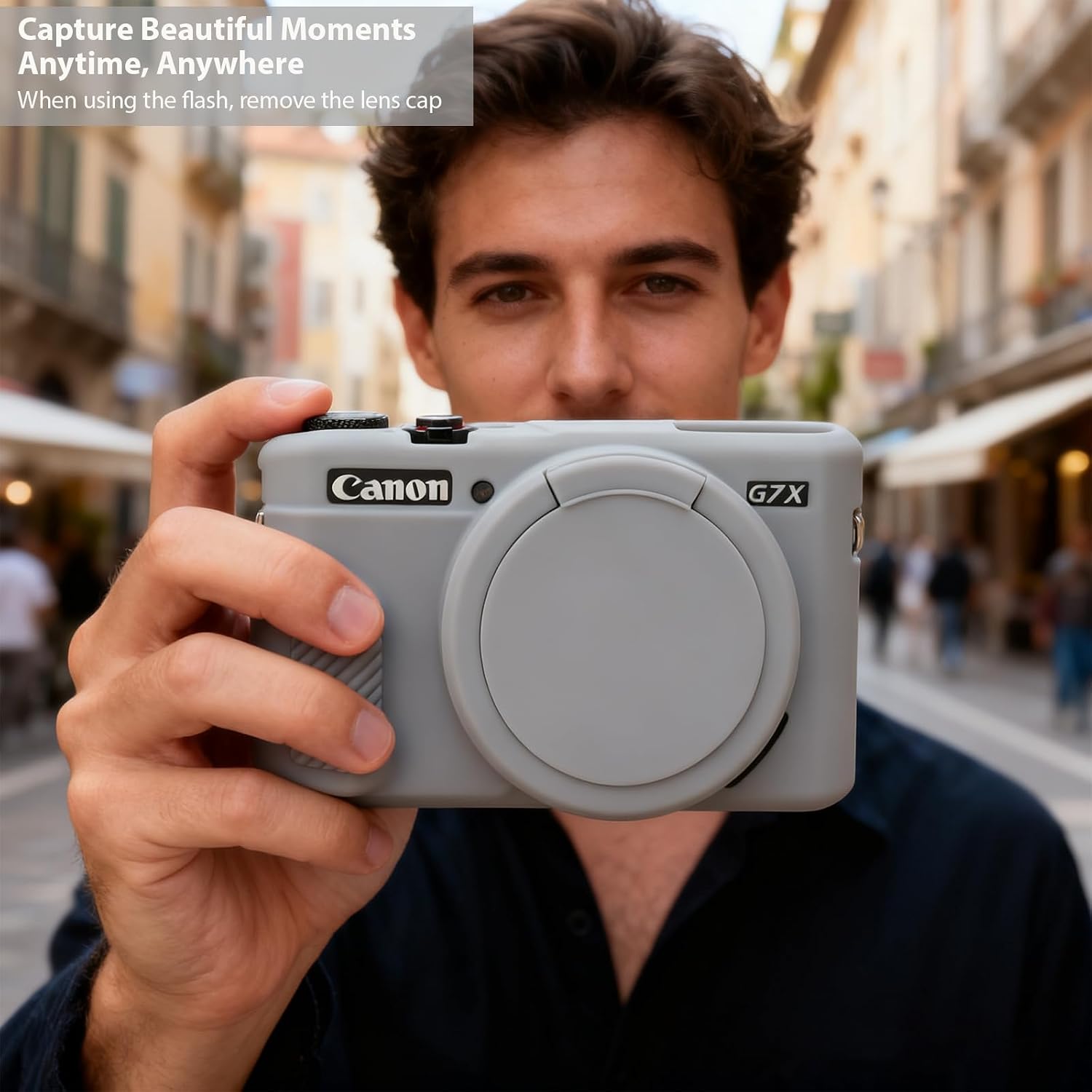 FUNDA PARA CÁMARA CANON G7X MARK II / G7X FREVYVE GRIS - 2
