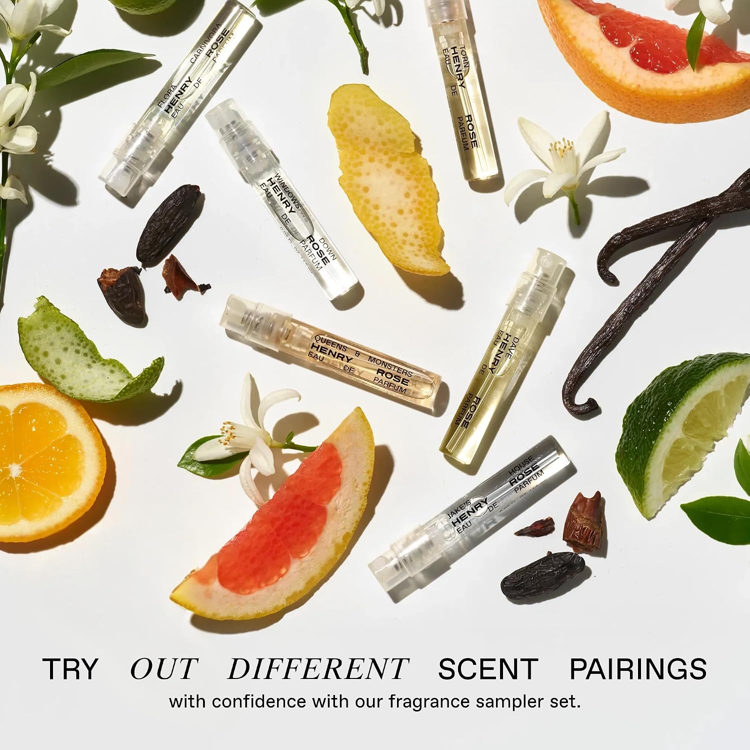 SET DE PERFUMES HENRY ROSE FRESH COLLECTION DISCOVERY 6 UNIDADES TAMAÑO VIAJE - 3