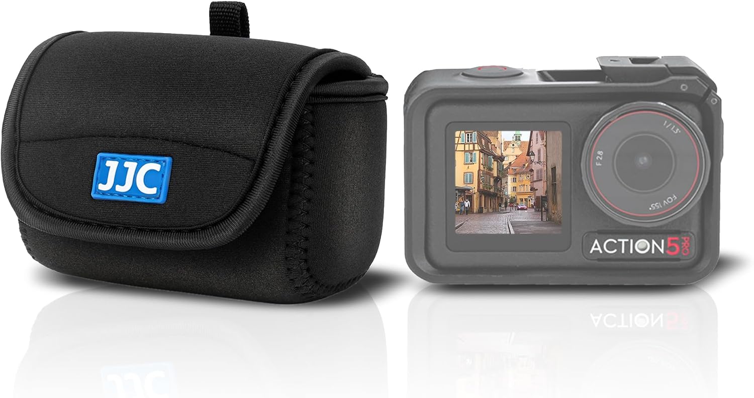 FUNDA COMPACTA JJC ACTION 5 PRO PARA CÁMARA DJI OSMO ACTION 6 4 3 Y BATERÍA - 1