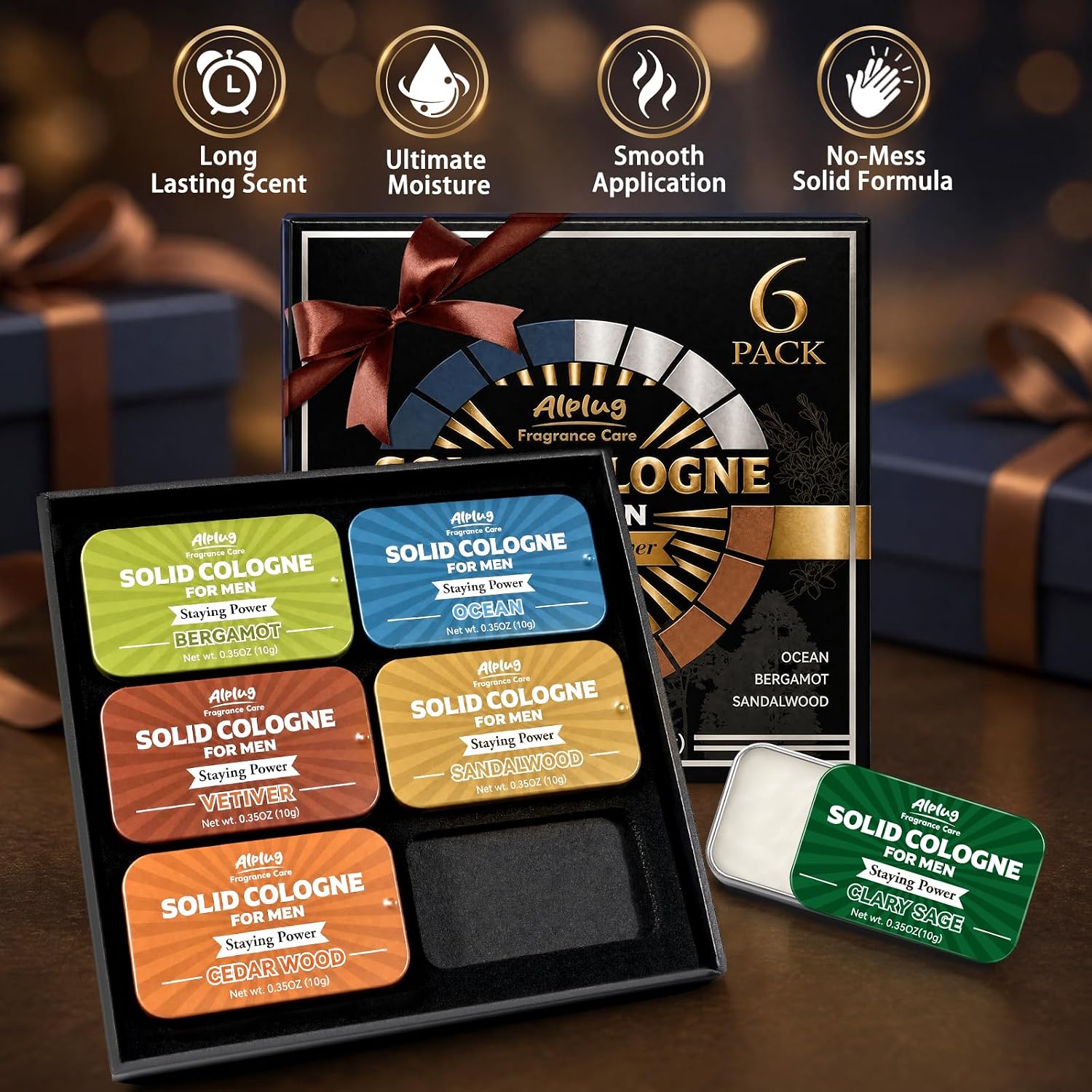 PERFUME SÓLIDO PARA HOMBRE ALPLUG 6 AROMAS PACK - 4