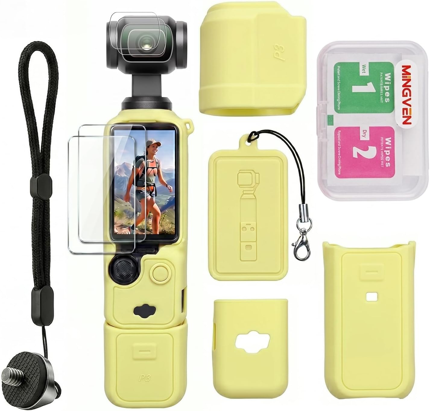 CARCASA PARA DJI OSMO POCKET 3/XTRA MUSE CON PROTECTOR DE LENTE Y PANTALLA MINGVEN - 1