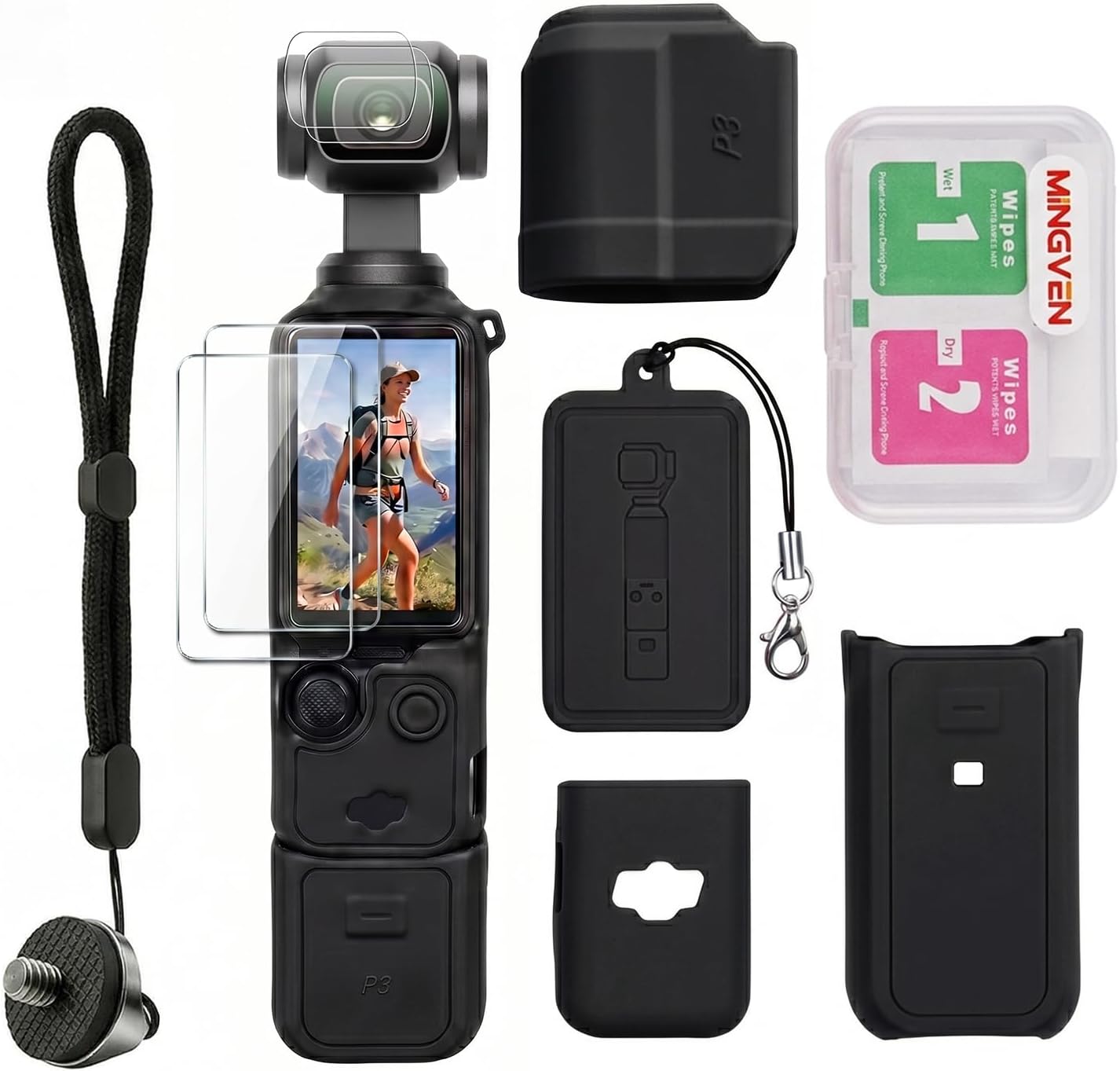 CARCASA PARA DJI OSMO POCKET 3/XTRA MUSE CON PROTECTOR DE LENTE Y PANTALLA MINGVEN - 1