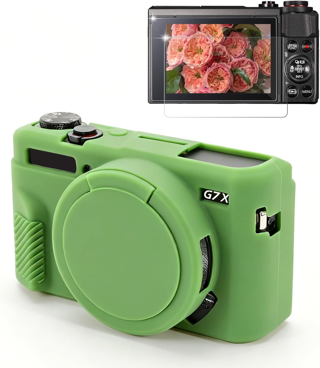 CARCASA PARA CÁMARA CANON G7X MARK II FREVYVE VERDE - 1