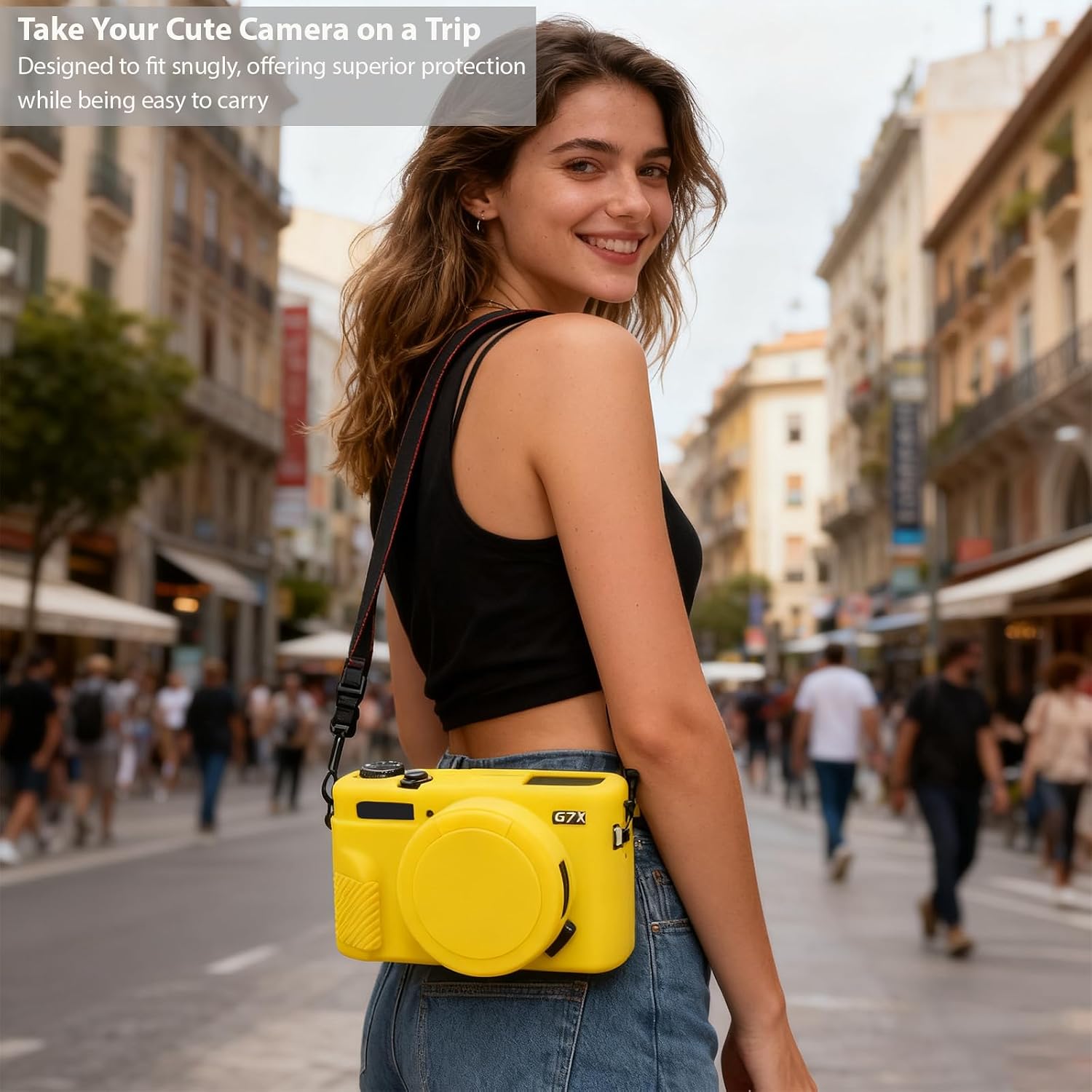 CARCASA PARA CÁMARA FREVYVE G7X MARK II AMARILLO - 3