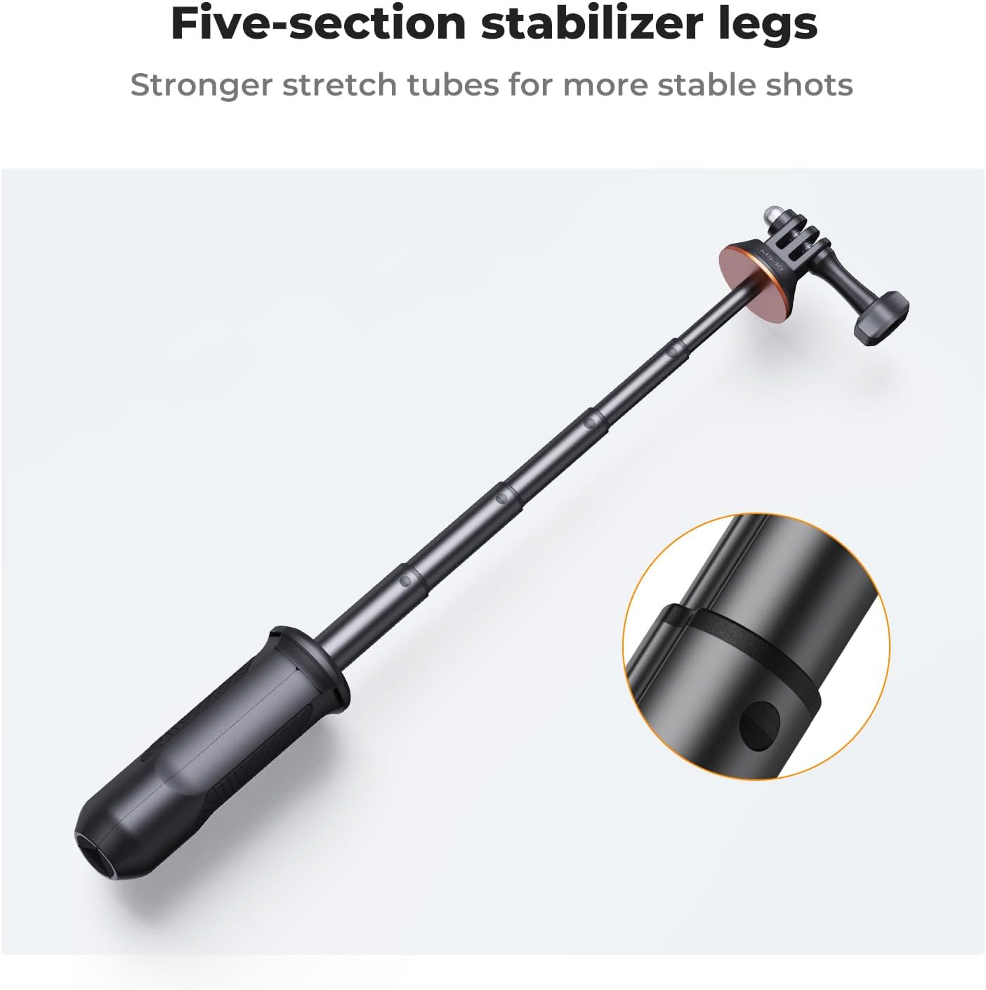 SOPORTE PARA CÁMARA DE ACCIÓN KYF CONCEPT MINI SELFIE STICK TRIPOD 33.5 CM - 4