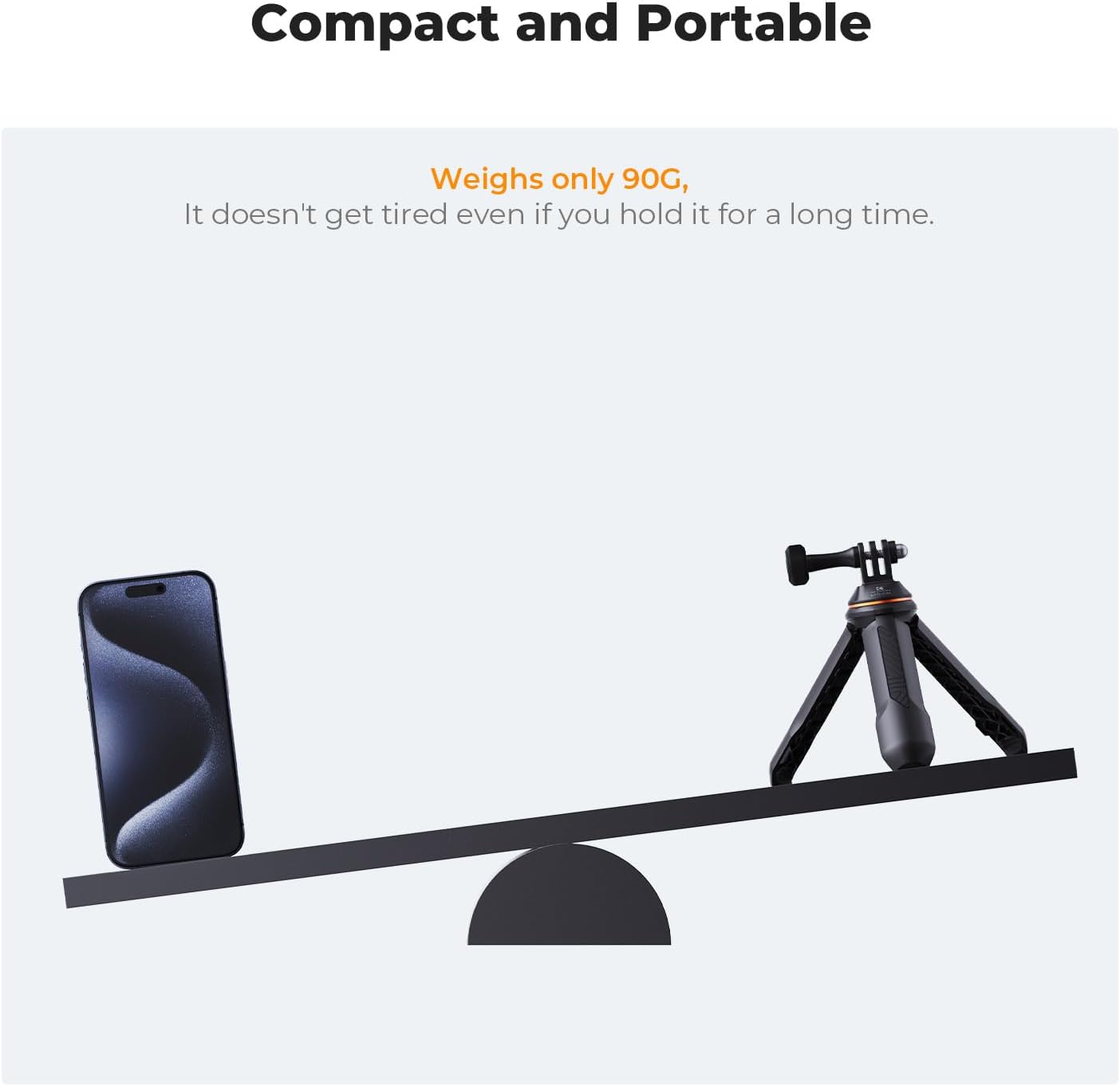 SOPORTE PARA CÁMARA DE ACCIÓN KYF CONCEPT MINI SELFIE STICK TRIPOD 33.5 CM - 5