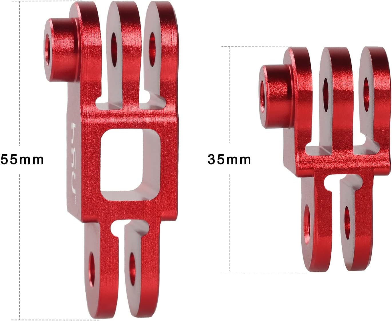 SOPORTE PARA CÁMARA HSU BRAZO AJUSTABLE DE ALEACIÓN DE ALUMINIO ROJO PARA GOPRO Y DJI OSMO ACTION - 2