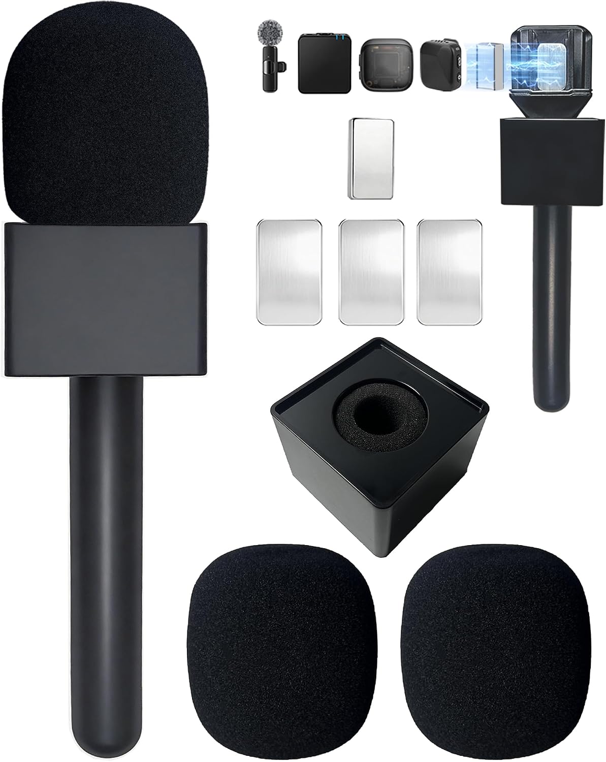SOPORTE PARA MICRÓFONO HODQPPQ COMPATIBLE CON DJI MIC MINI/2/3 Y RØDE - 1