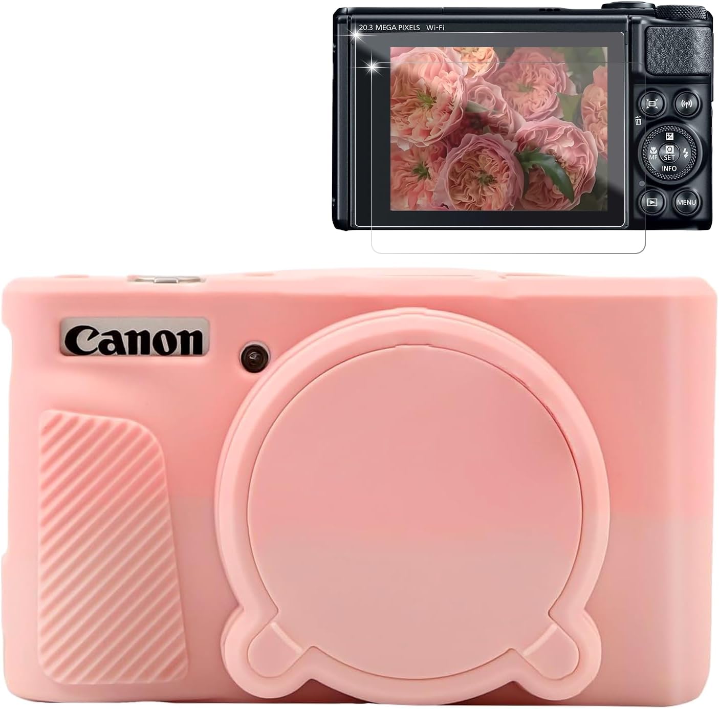 CARCASA PARA CÁMARA CANON POWERSHOT SX740 HS SX730 HS ROSA PÁLIDO - 1