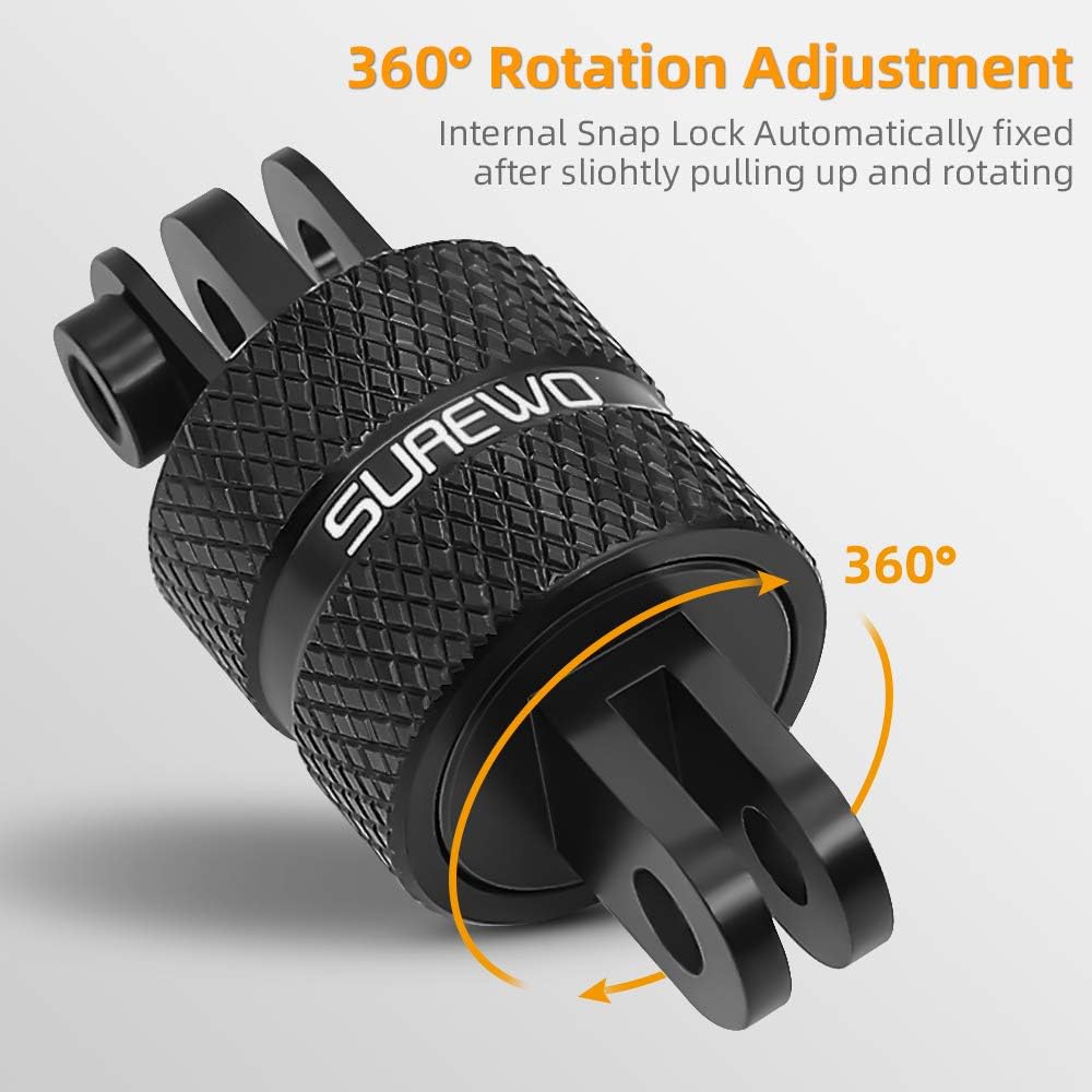 SOPORTE PARA CÁMARA SKEZN ALUMINIO ROTACIÓN 360° COMPATIBLE GOPRO Y OTRAS - 3