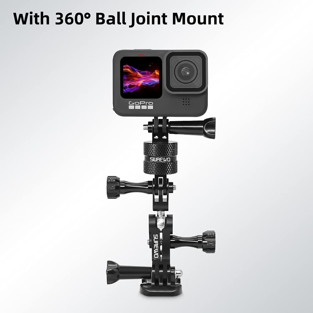 SOPORTE PARA CÁMARA SKEZN ALUMINIO ROTACIÓN 360° COMPATIBLE GOPRO Y OTRAS - 5