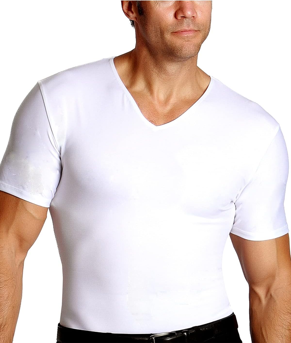 CAMISETA MOLDEADORA PARA HOMBRE INSTA SLIM V-NECK COMPRESIÓN - 1