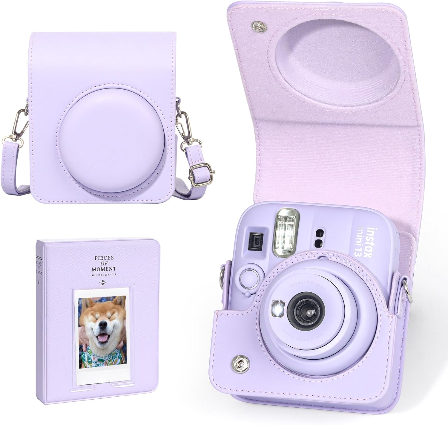 FUNDA PARA CÁMARA WOGOZAN FUJIFILM INSTAX MINI 13 MORADO - 1