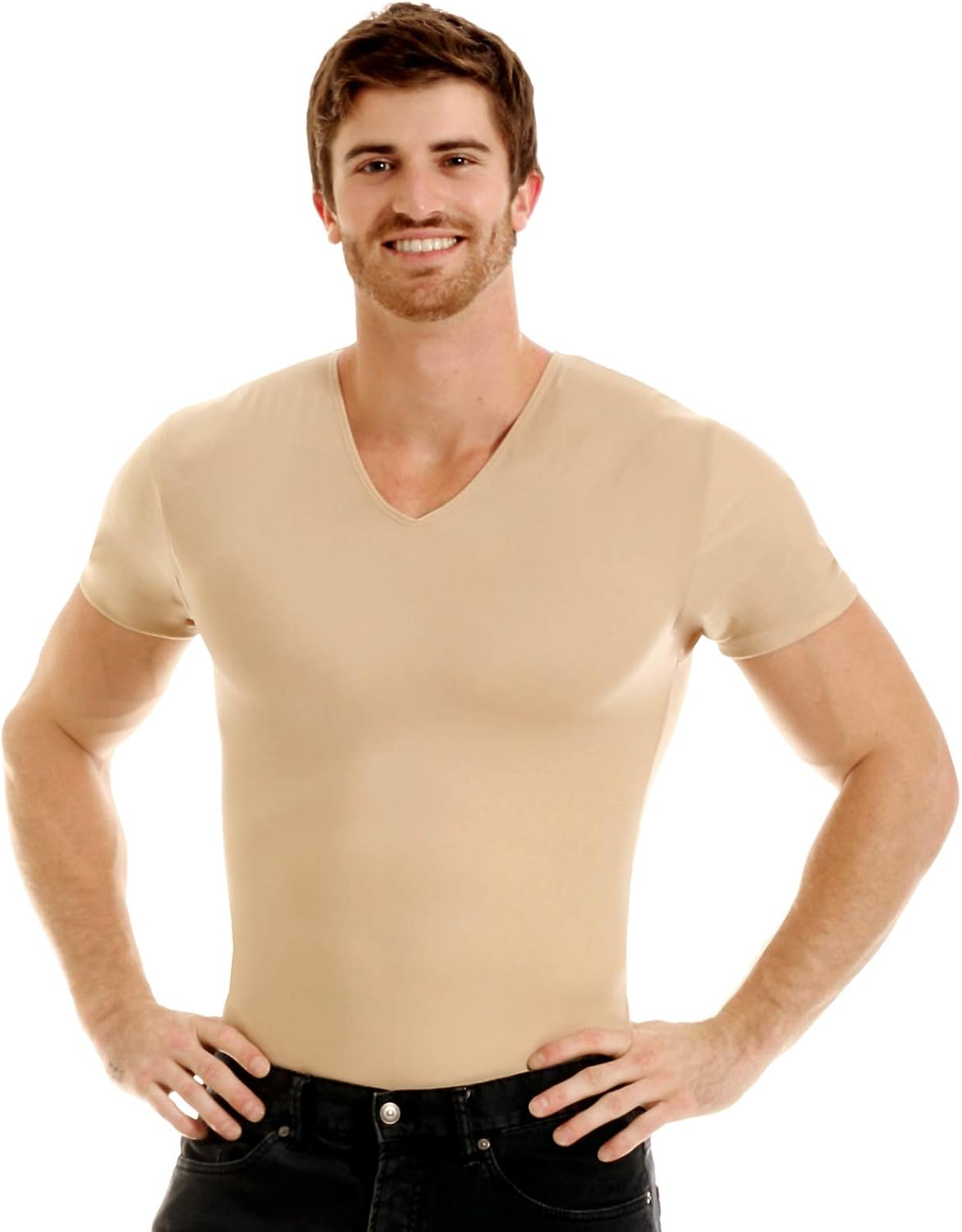 BODY SHAPER PARA HOMBRE INSTA SLIM MADE IN USA CON COMPRESIÓN Y SOPORTE LUMBAR - 1