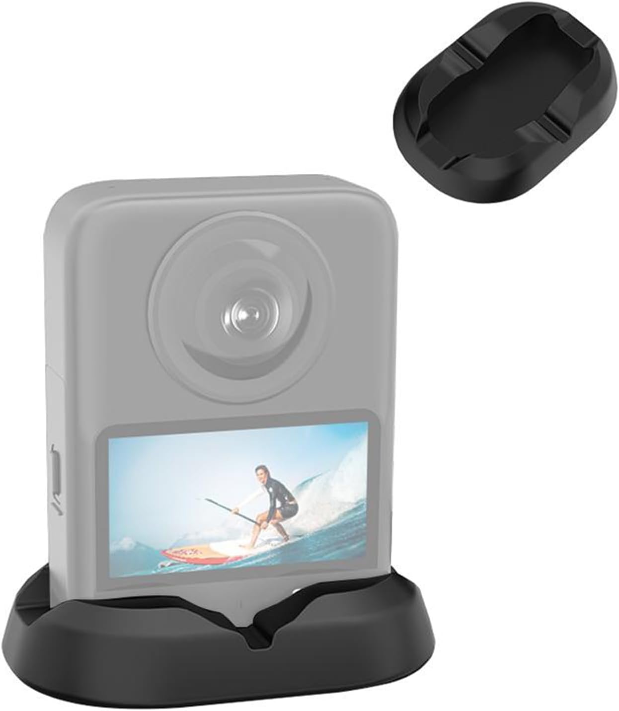 SOPORTE DE ESCRITORIO DE SILICONA PARA DJI OSMO 360 NEGRO - 1