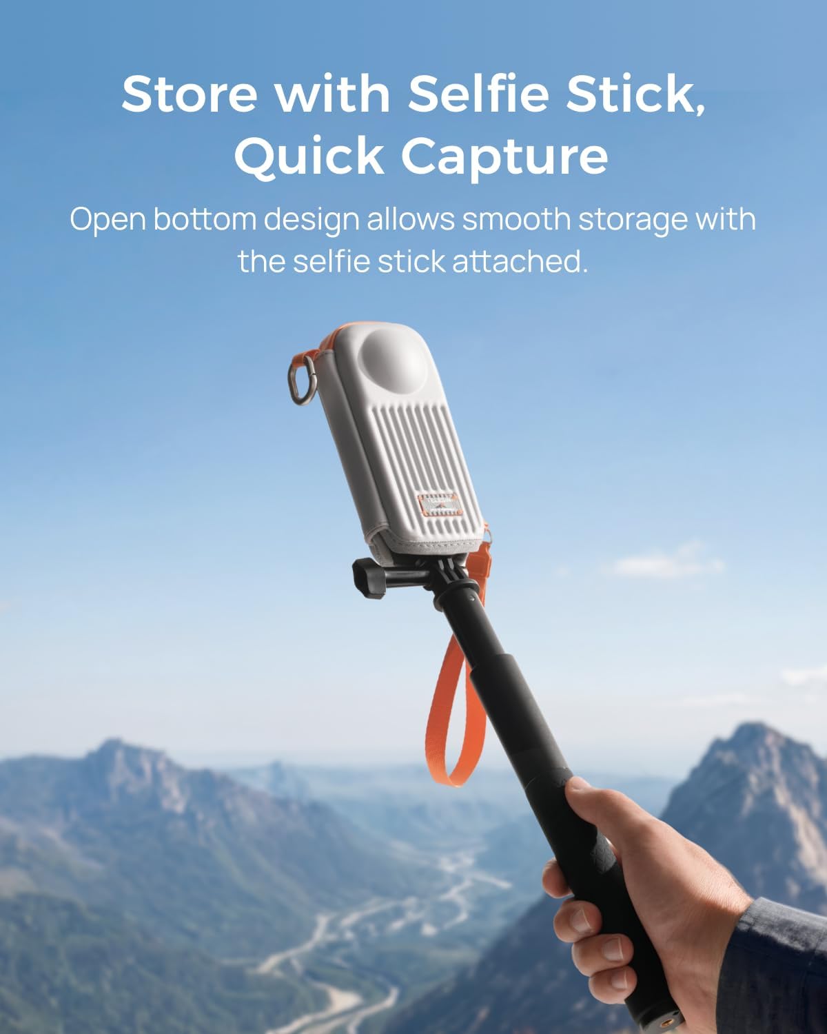 CARCASA PARA CÁMARA TELESIN DISADV PARA INSTA360 X5/X4/X4 AIR PLATA - 4