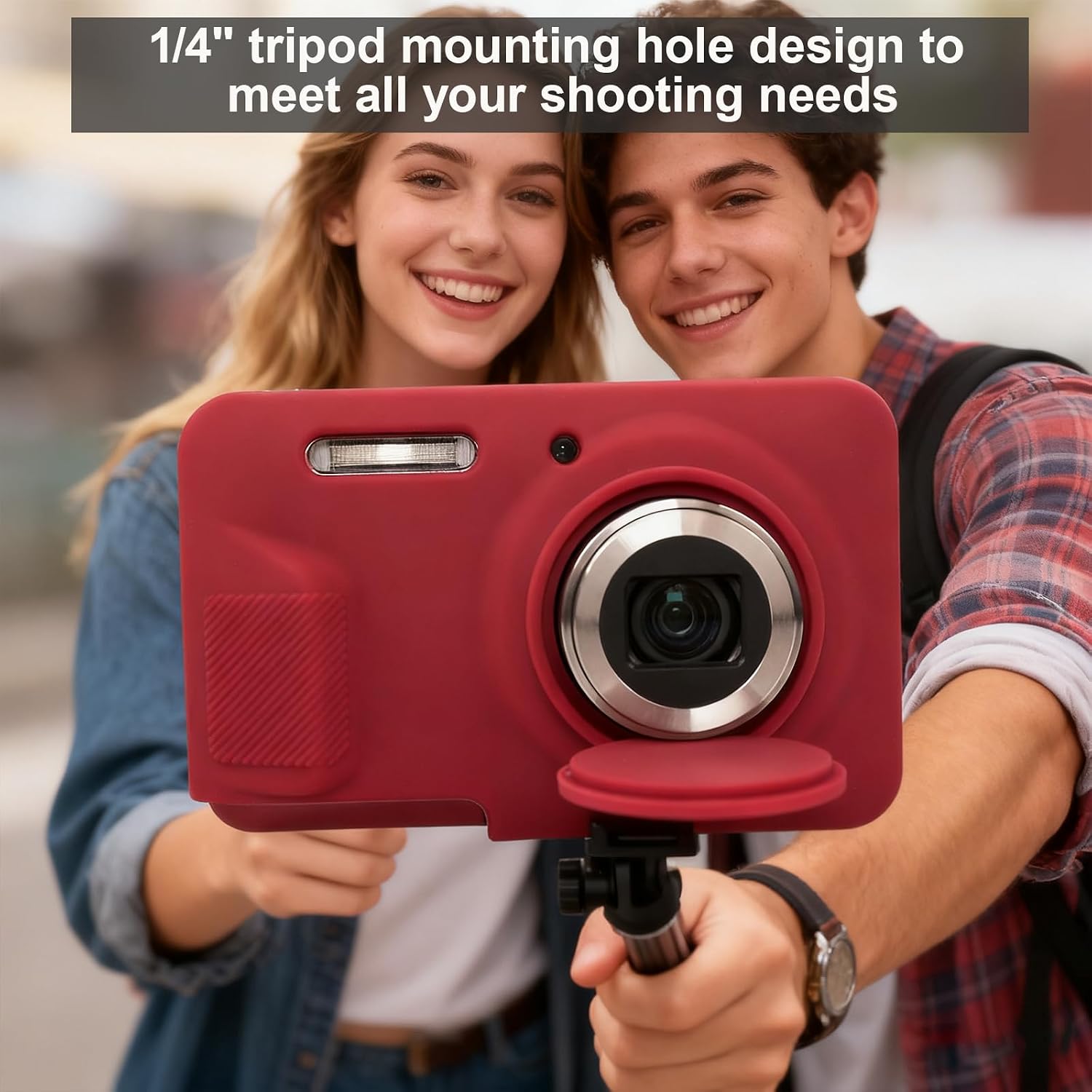 CARCASA PARA CÁMARA KODAK PIXPRO FZ55 FREVYVE ROJA - 2