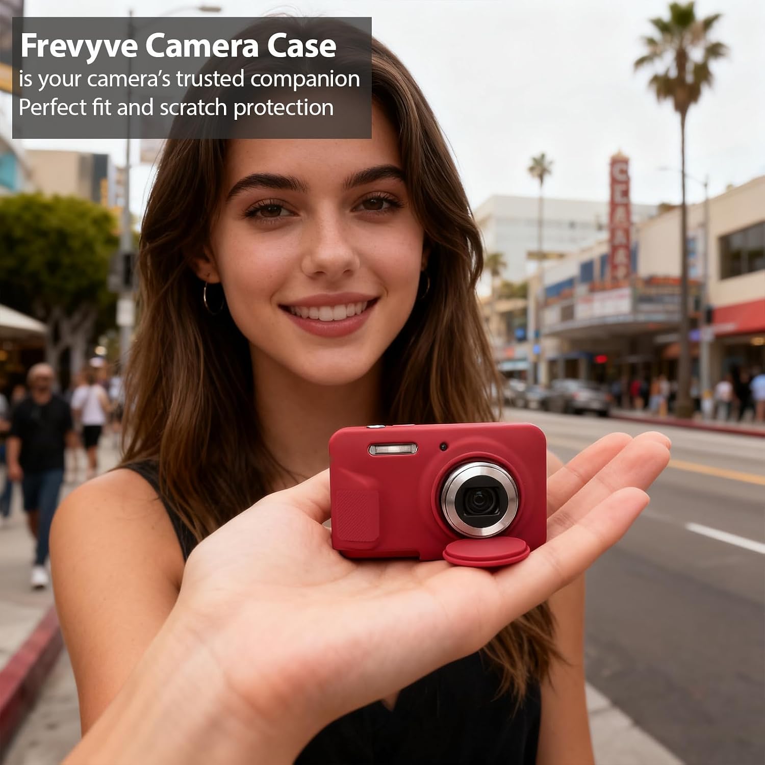 CARCASA PARA CÁMARA KODAK PIXPRO FZ55 FREVYVE ROJA - 4